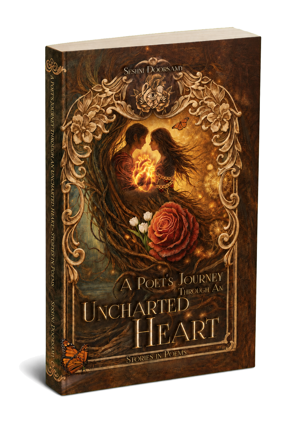 A Poet's Journey Through an Uncharted Heart book mockup